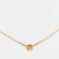مملوكة مسبقًا Cartier d'Amour Diamond 18k Gold Small Model Necklace