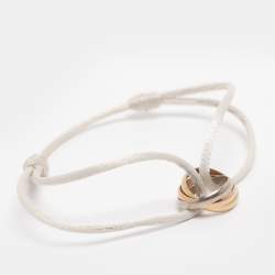 Pre Owned سوار كارتييه ترينيتي كورد قابل للتعديل ذهب ثلاثي الألوان عيار 18