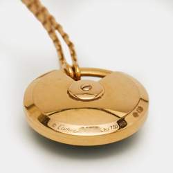 مملوكة مسبقًا قلادة كارتييه أموليت دي كارتييه ملكيت ألماس ذهب وردي عيار 18