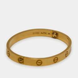 Pre Owned Cartier Love 18k Yellow Gold Bracelet 16