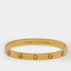 Pre Owned Cartier Love 18k Yellow Gold Bracelet 16