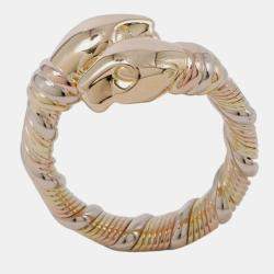 مملوكة مسبقًا 18K Tricolor Gold Panthere de Cartier Ring