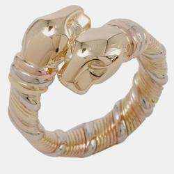 مملوكة مسبقًا 18K Tricolor Gold Panthere de Cartier Ring