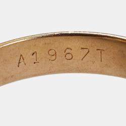 مملوكة مسبقًا Cartier 18K Tricolor Gold Classic Trinity Ring EU 50 