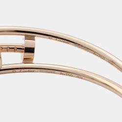 مملوكة مسبقًا أقراط كارتير جوست أن كلو حلقة ذهب وردي عيار 18 كبير