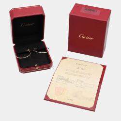 مملوكة مسبقًا أقراط كارتير جوست أن كلو حلقة ذهب وردي عيار 18 كبير