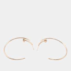 مملوكة مسبقًا أقراط كارتير جوست أن كلو حلقة ذهب وردي عيار 18 كبير