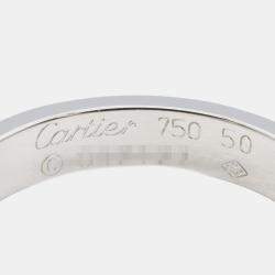 Pre Owned Cartier 18K White Gold Small Love Ring EU 50