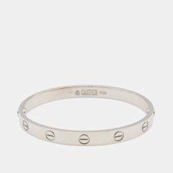 مملوكة مسبقًا Cartier 18K White Gold Classic Love Bracelet