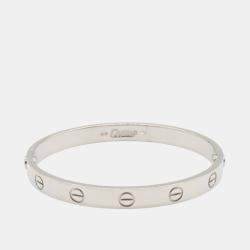 مملوكة مسبق�ًا Cartier 18K White Gold Classic Love Bracelet