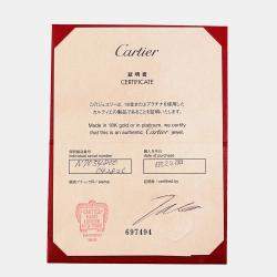 Pre Owned قلادة كارتير أغراف ذهب أبيض عيار 18 وألماس