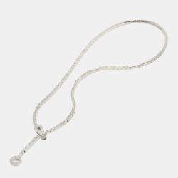 Pre Owned قلادة كارتير أغراف ذهب أبيض عيار 18 وألماس