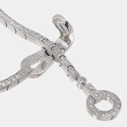 Pre Owned قلادة كارتير أغراف ذهب أبيض عيار 18 وألماس