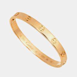 مملوكة مسبقًا Cartier Love 18K Pink Gold Bracelet Size 16