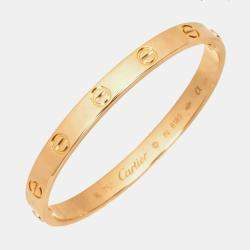 مملوكة مسبقًا Cartier Love 18K Pink Gold Bracelet Size 16