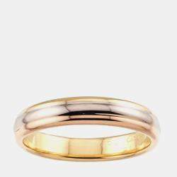 مملوكة مسبقًا Cartier Vendome 18K Yellow, White & Pink Gold Ring EU 61