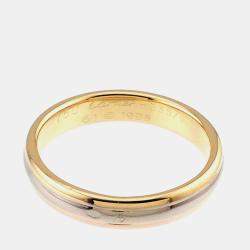 مملوكة مسبقًا Cartier Vendome 18K Yellow, White & Pink Gold Ring EU 61
