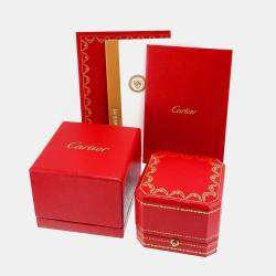 مملوكة مسبقًا خاتم كارتتييه سوليتير بلاتين ألماس 0.36 قيراط مقاس 47 الاتحاد الأوروبي