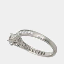 مملوكة مسبقًا خاتم كارتتييه سوليتير بلاتين ألماس 0.36 قيراط مقاس 47 الاتحاد الأوروبي