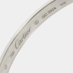 Pre Owned سوار كارتييه لوف ذهب أبيض عيار 18 حجم 17