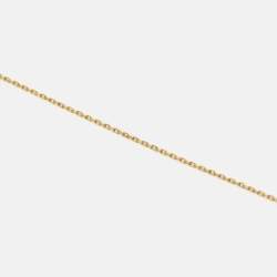 Pre Owned Cartier Amulette De Cartier Mother of Pearl Diamond 18k Yellow Gold Small Model Necklace