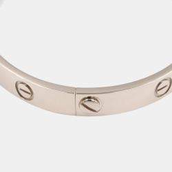 مملوكة مسبقًا سوار كارتييه لوف كلاسيك ذهب أبيض عيار 18