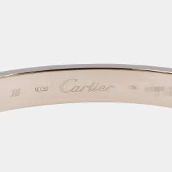 مملوكة مسبقًا سوار كارتييه لوف كلاسيك ذهب أبيض عيار 18