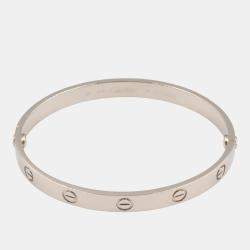 مملوكة مسبقًا سوار كارتييه لوف كلاسيك ذهب أبيض عيار 18