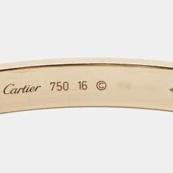 Pre Owned سوار كارتييه لوف ذهب وردي عيار 18 مقاس 16