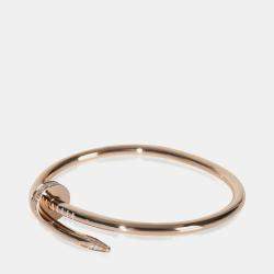 مملوكة مسبقًا Cartier Juste Un Clou 18K Rose Gold and Diamond Bracelet