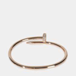 مملوكة مسبقًا Cartier Juste Un Clou 18K Rose Gold and Diamond Bracelet
