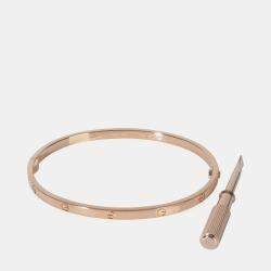 Pre Owned Cartier Love 18K Rose Gold Bangle Bracelet