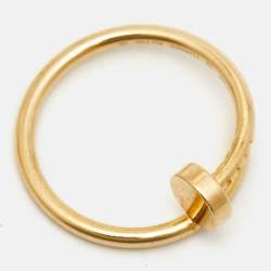 Pre Owned Cartier Juste Un Clou 18k Yellow Gold Small Model Ring Size 52
