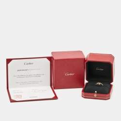 Pre Owned Cartier Juste Un Clou 18k Yellow Gold Small Model Ring Size 52