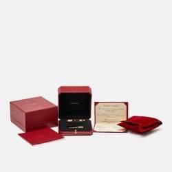 مملوكة مسبقًا Cartier Love 18K Yellow Gold Classic Model Bracelet 20