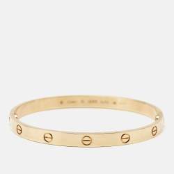 مملوكة مسبقًا Cartier Love 18K Yellow Gold Classic Model Bracelet 20