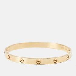 مملوكة مسبقًا Cartier Love 18K Yellow Gold Classic Model Bracelet 20