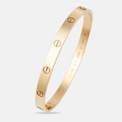 مملوكة مسبقًا Cartier Love 18K Yellow Gold Classic Model Bracelet 20