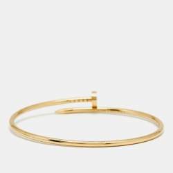 Pre Owned Cartier Juste Un Clou 18K Yellow Gold Small Model Bracelet 19