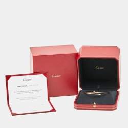 Pre Owned Cartier Juste Un Clou 18K Yellow Gold Small Model Bracelet 19