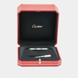 Pre Owned سوار كارتييه لوف ذهب أبيض عيار 18 مقاس 16 صغير