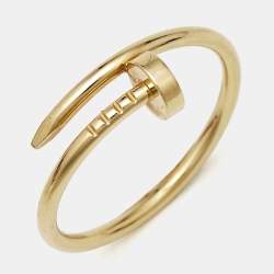 مملوكة مسبقًا Cartier Juste Un Clou 18k Yellow Gold Small Model Ring Size 62