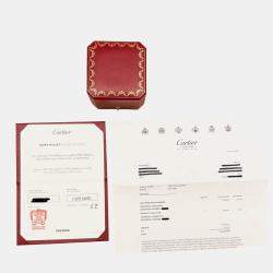 مملوكة مسبقًا Cartier Diamond Etincelle 18K Rose Gold Diamond Ring EU 51