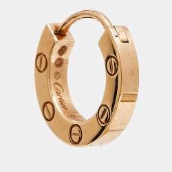Pre Owned أقراط كارتير لوف فردية ذهب وردي عيار 18 قيراط