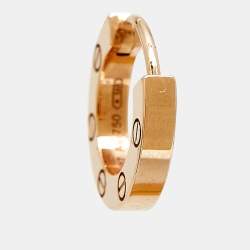 Pre Owned أقراط كارتير لوف فردية ذهب وردي عيار 18 قيراط
