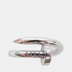 مملوكة مسبقًا Cartier 18K White Gold Juste Un Clou Ring EU 51