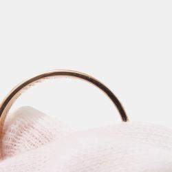 Pre Owned Cartier Love 18K Rose Gold Diamond Band Ring EU 62