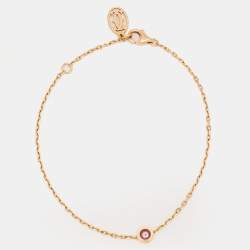 Pre Owned Cartier d'Amour Pink Sapphire 18k Rose Gold Bracelet