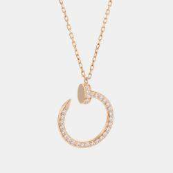 مملوكة مسبقًا قلادة كارتييه جوست أون كلَو عيار 18 ذهب وردي وألماس