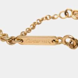 Pre Owned قلادة كارتييه ترينيتي سلسلة ذهب وردي وأبيض وأصفر عيار 18